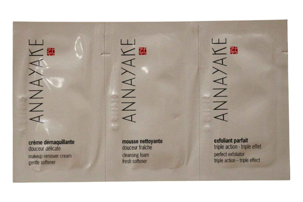 Annayake Cleansing Ritual Set Annayake: Annayake Cleansing Foam 1 ml Sample + Annayake – Makeup Remover Cream for Women, 1 ml Sample + Annayake, Exfoliating Cleanser, 1 ml Sample