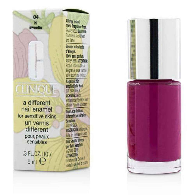 Clinique A Different Nail Enamel Base & Top Coat – Nail Polish for Women, 04, Hi Sweetie, 9 ml