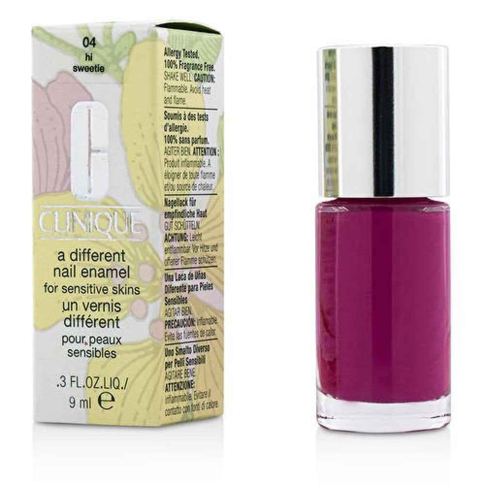 Clinique A Different Nail Enamel Base & Top Coat – Nail Polish for Women, 04, Hi Sweetie, 9 ml