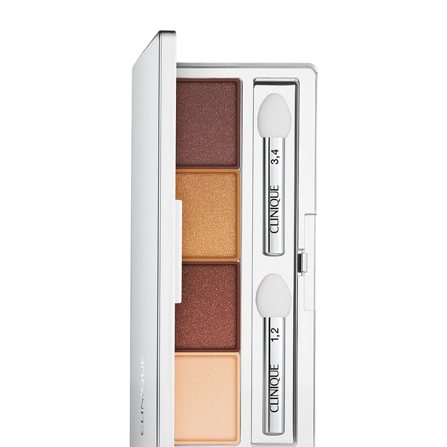 Clinique All About Shadow Quad – Eyeshadow Palette for Women, 03, Morning Java, 4, 3.3 g