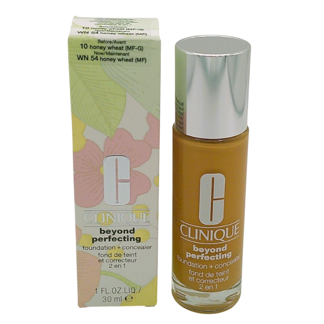 Clinique Beyond Perfecting Full Coverage Natural Finish – Liquid Foundation & Concealer 2-in-1 for Women, 10, Honey Wheat,…