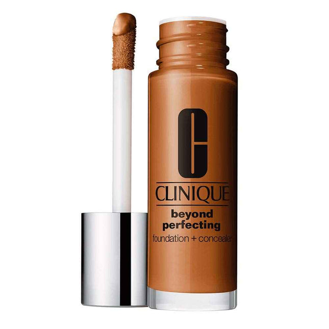 Clinique Beyond Perfecting Fragrance Free Matte Finish – Liquid Foundation & Concealer 2-in-1 for Women, CN 28, Clove, 30 ml Tester