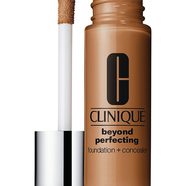 Clinique Beyond Perfecting Paraben-Free Matte Finish – Liquid Foundation & Concealer 2-in-1 for Women, 11, Honey, 30 ml Tester