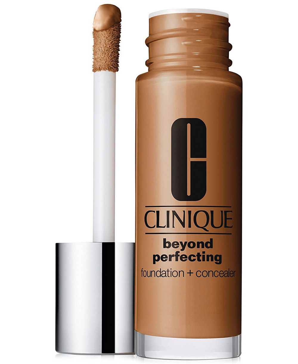 Clinique Beyond Perfecting Paraben-Free Matte Finish – Liquid Foundation & Concealer 2-in-1 for Women, 11, Honey, 30 ml Tester