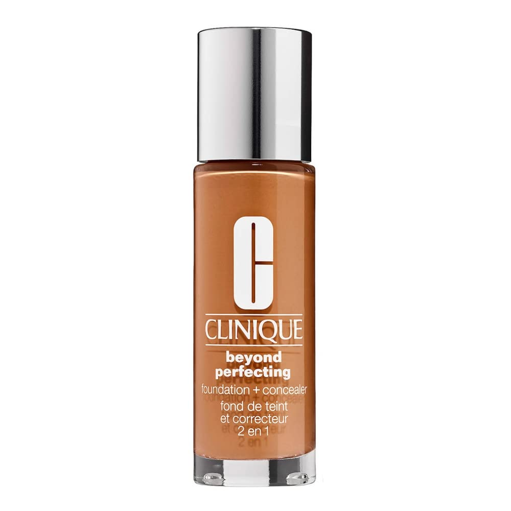 Clinique Beyond Perfecting Paraben-Free Matte Finish – Liquid Foundation & Concealer 2-in-1 for Women, 23, Ginger, 30 ml