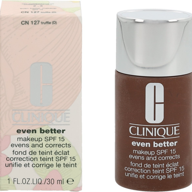 Clinique Even Better Paraben-Free Hydrating – Liquid Foundation for Women, CN 127, Trufle, SPF 15, 30 ml