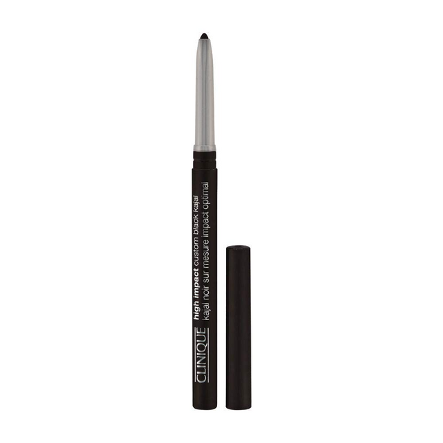 Clinique High Impact - Custom Black Waterproof Colour Long Wearing – Kajal Eye Pencil for Women, 02, Blackened Brown, 0.28…
