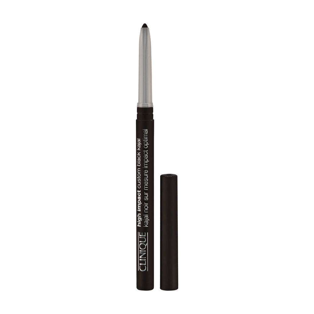 Clinique High Impact - Custom Black Waterproof Colour Long Wearing – Kajal Eye Pencil for Women, 02, Blackened Brown, 0.28…