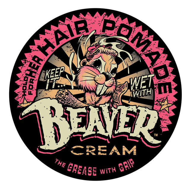 Cock Grease Beaver Cream Water Type – Hair Styling Pomade for Women, Shine Finish, Extra Hold, 100 g