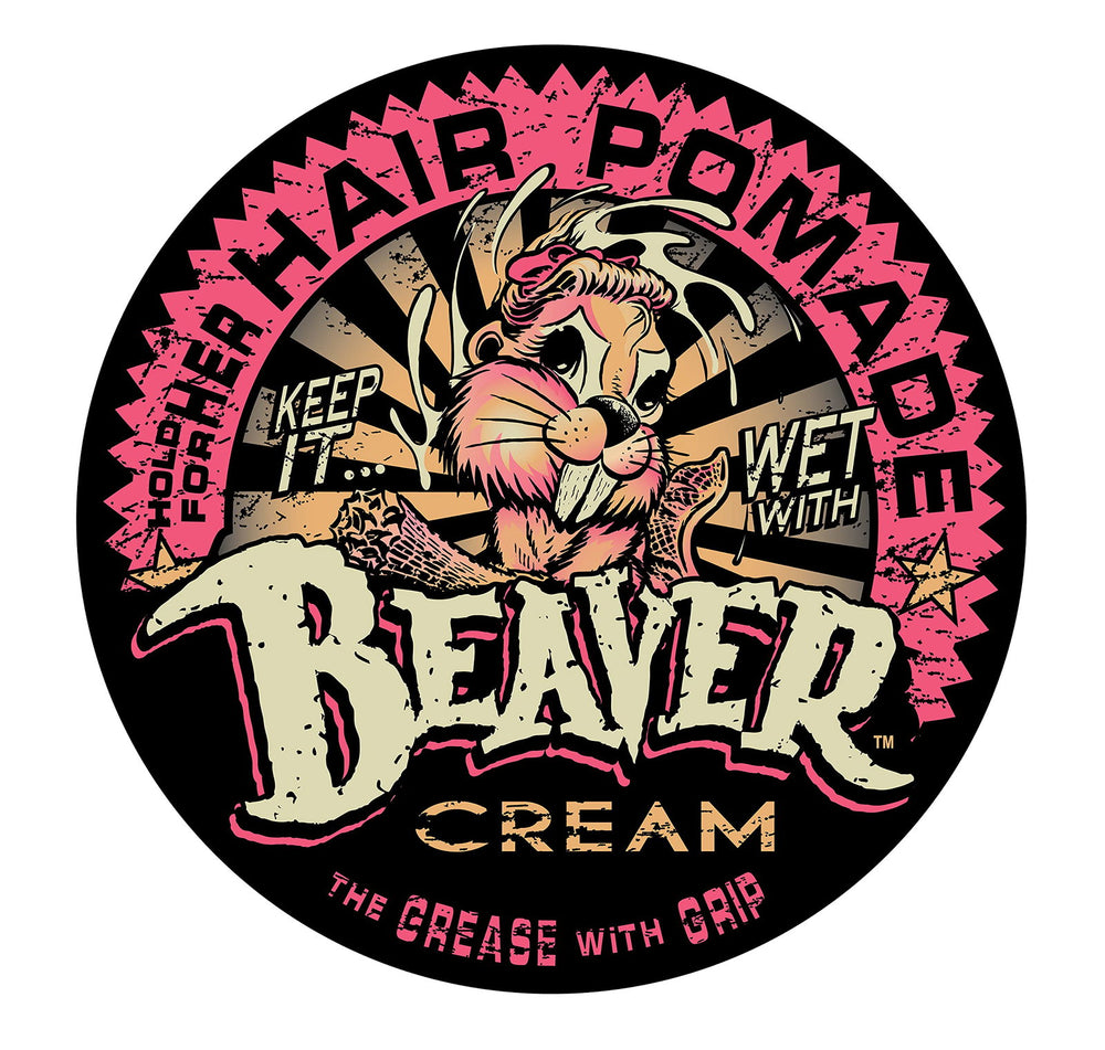 Cock Grease Beaver Cream Water Type – Hair Styling Pomade for Women, Shine Finish, Extra Hold, 100 g