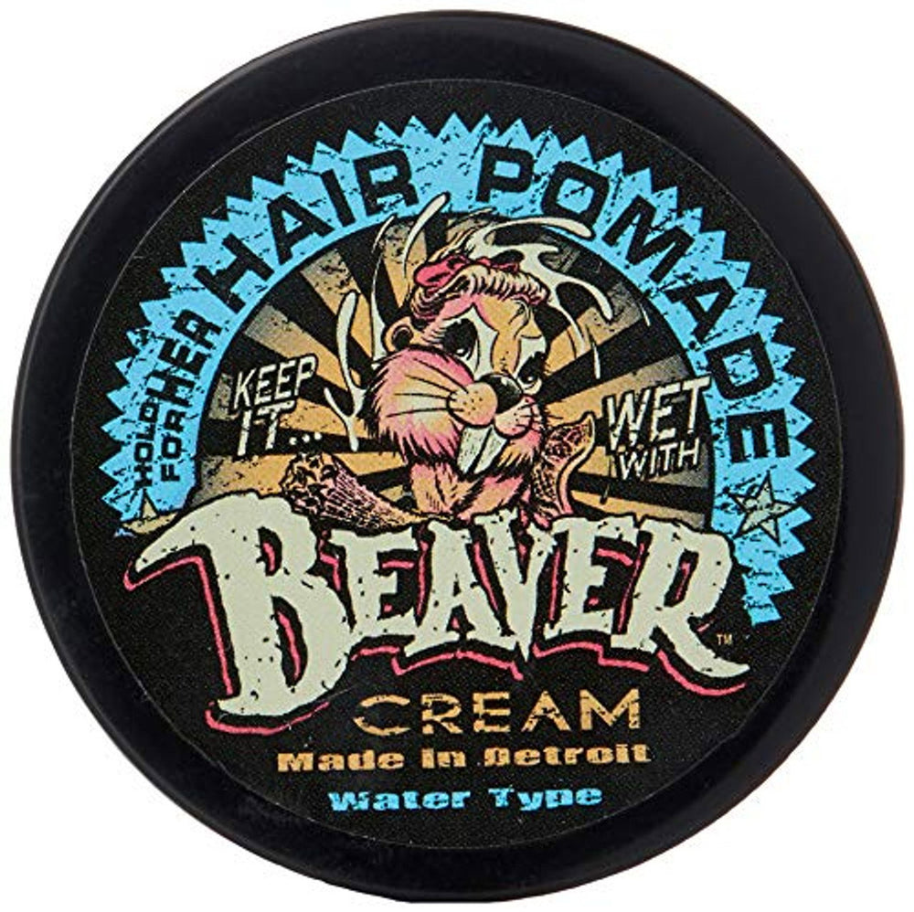 Cock Grease Beaver Cream Water Type – Hair Styling Pomade for Women, Shine Finish, Light To Medium Hold, 50 g