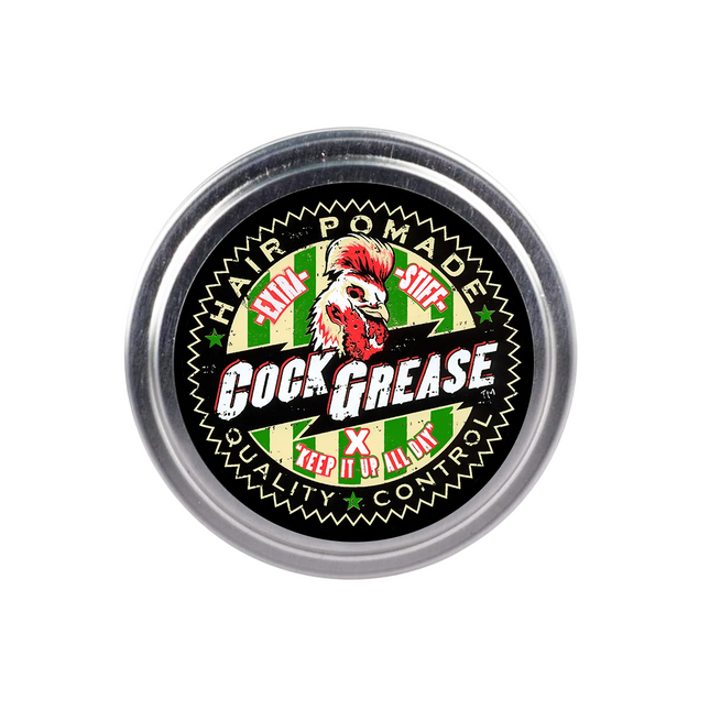 Cock Grease Extra Stiff X – Hair Styling Pomade for Men, Shine Finish, Strong Hold, 50 g