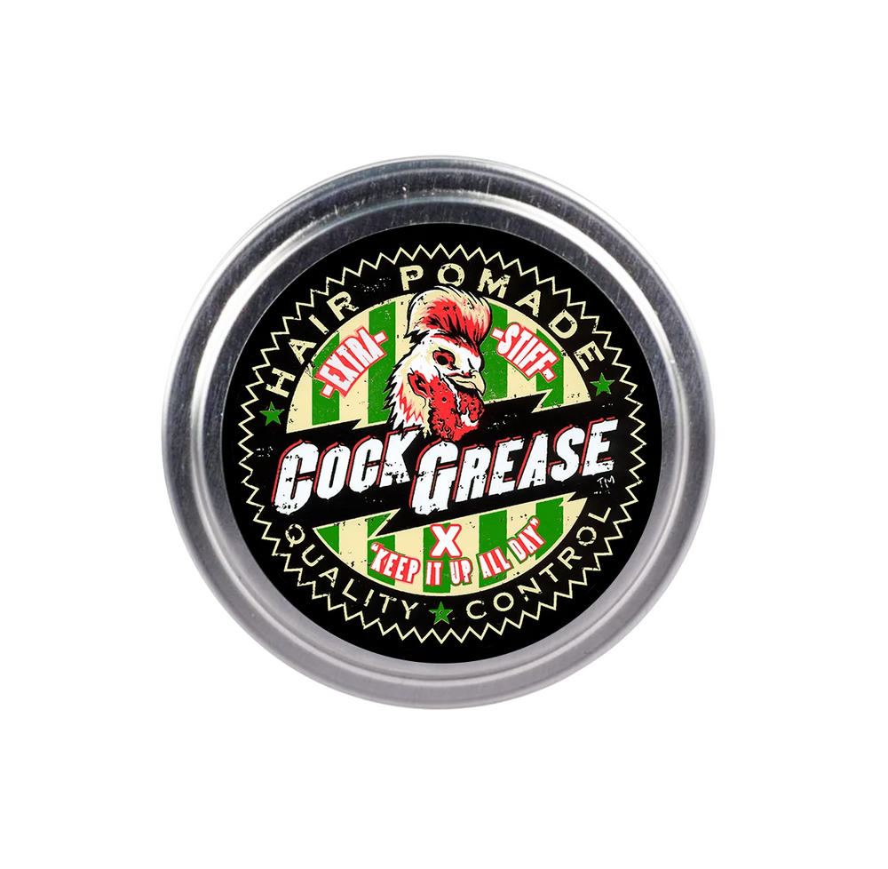 Cock Grease Extra Stiff X – Hair Styling Pomade for Men, Shine Finish, Strong Hold, 50 g