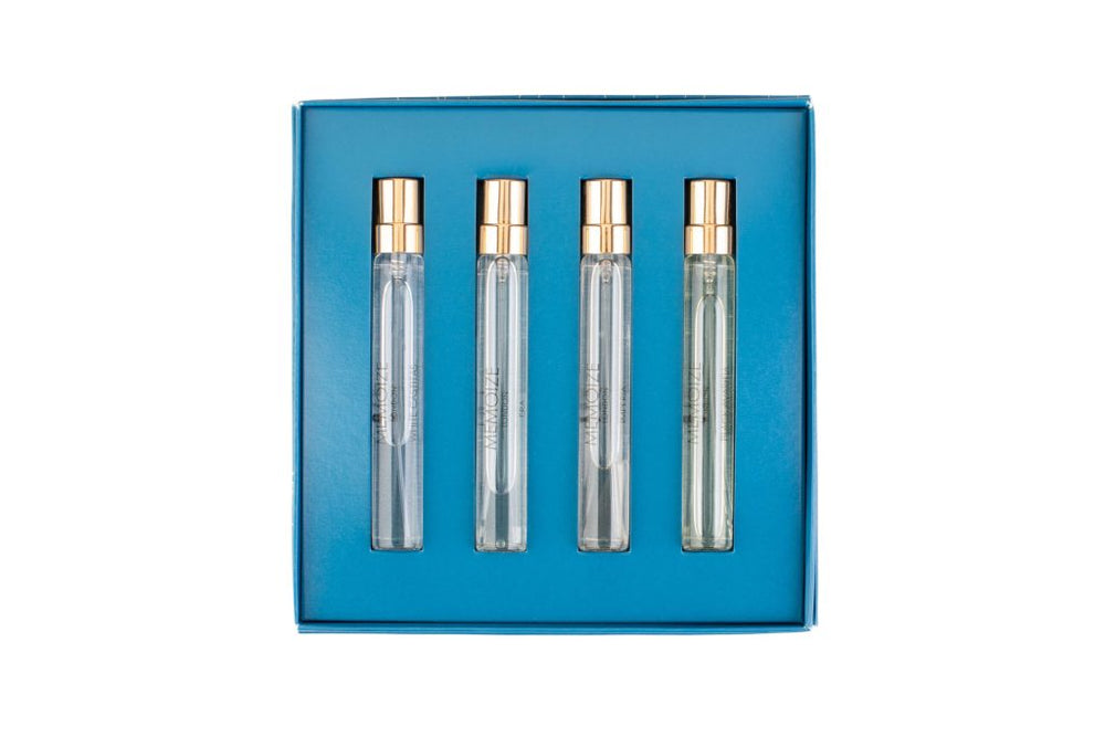 Memoize Collection I Set Memoize: White Castitas – Extrait de Parfum Unisex, 7.5 ml + Era, 7.5 ml + Imperia, 7.5 ml + Black…