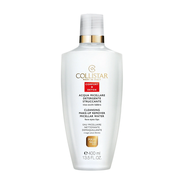 Collistar Aacqua Micellare Detergente Struccante Makeup Removing – Micellar Water for Women, For All Skin Types, 400 ml