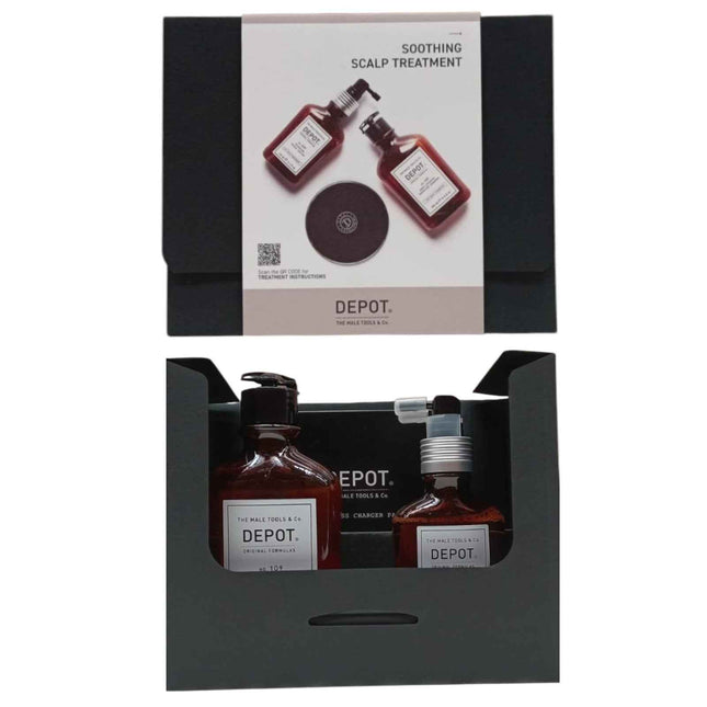 Depot Consumer Kit G Set Depot: 200 Hair Treatments No. 209 – Hair Lotion Treatment for Men, For Calming, 100 ml + 100 Hair Cleansing No. 109, Hair Shampoo, For Calming, 250 ml