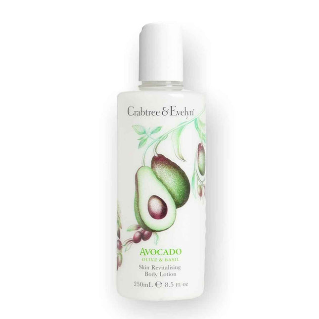 Crabtree & Evelyn Avocado Olive & Basil Revitalising – Body Lotion for Women, 250 ml Tester