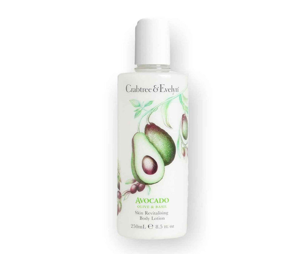 Crabtree & Evelyn Avocado Olive & Basil Revitalising – Body Lotion for Women, 250 ml Tester