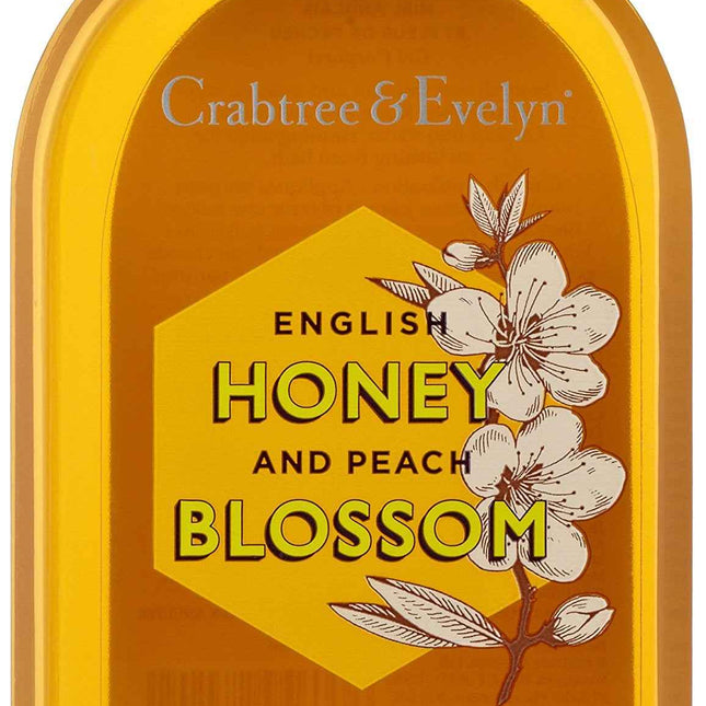 Crabtree & Evelyn Honey & Peach Blossom Hydrating – Body Wash for Women, 250 ml