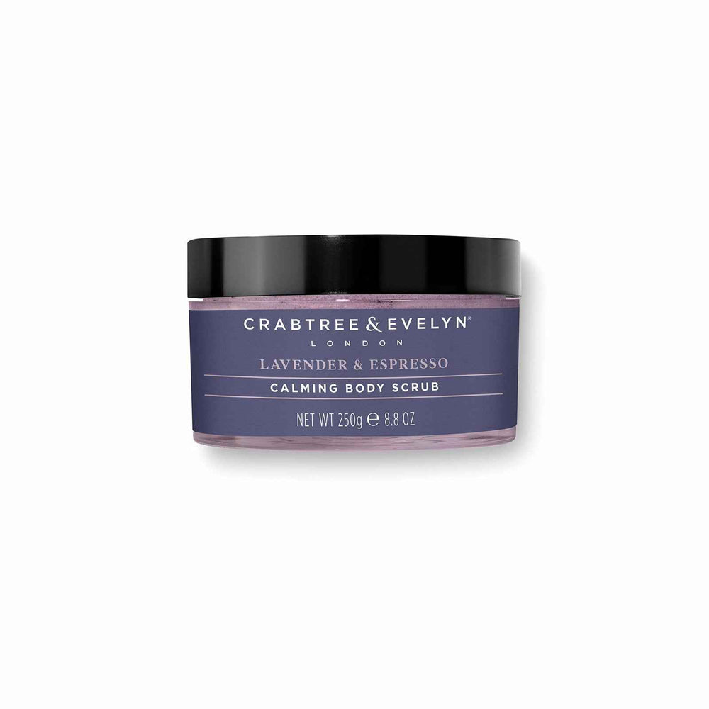 Crabtree & Evelyn Lavender & Espresso Calming – Body Scrub for Women, 220 ml