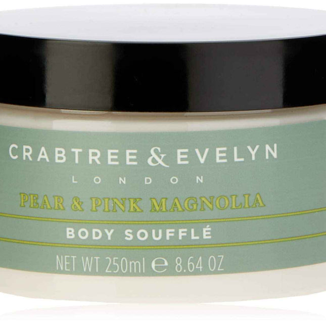 Crabtree & Evelyn Pear & Pink Magnolia Hydrating – Body Souffle for Women, 250 g