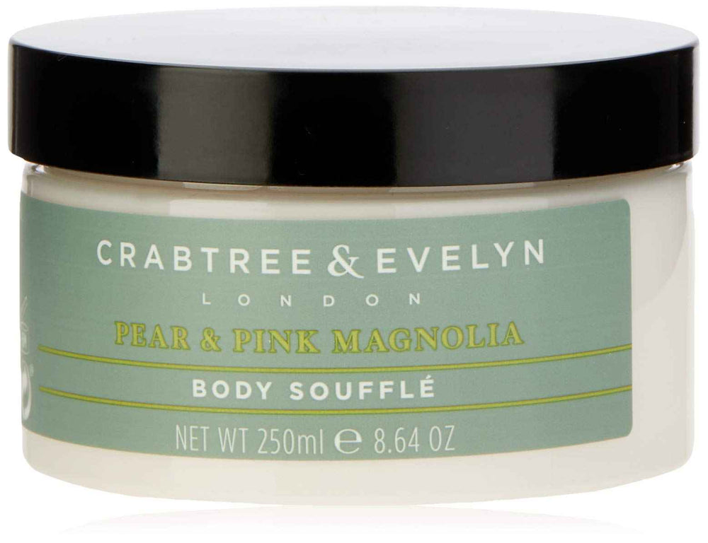 Crabtree & Evelyn Pear & Pink Magnolia Hydrating – Body Souffle for Women, 250 g