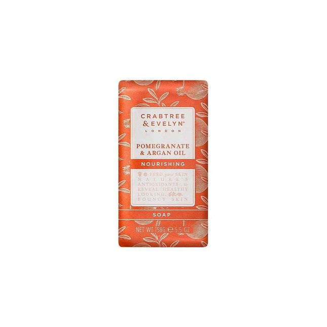 Crabtree & Evelyn Pomegranate & Argan Oil Nourishing – Soap Bar for Women, 158 g