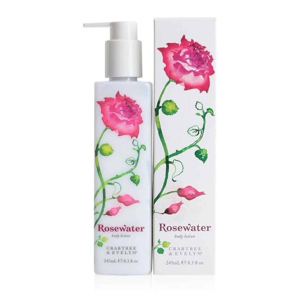 Crabtree & Evelyn Rosewater Moisturizing – Body Lotion for Women, 245 ml