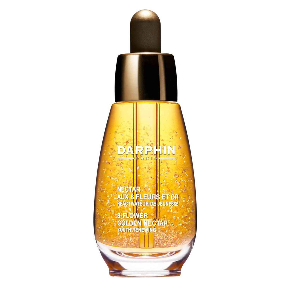Darphin Essential Oil Elixir - 8-Flower Golden Nectar for Women, Non-Comedogenic, Nourishes & Smooths, Morning & Night, Oil, For Face & Neck, 100 ml Tester
