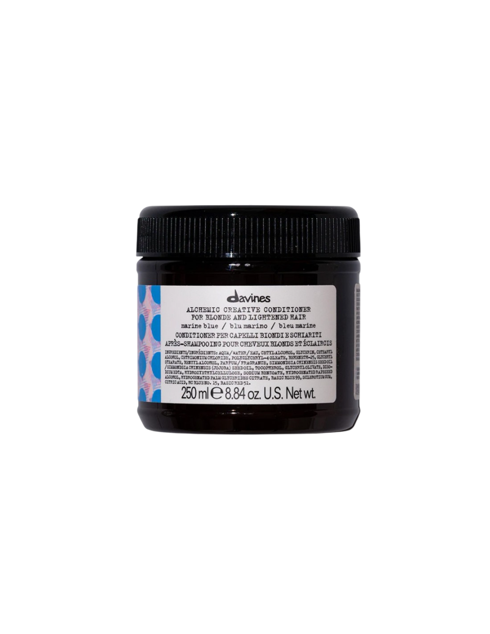 Davines Alchemic – Hair Colour Conditioner for Women, Marine Blue, Enhances Color Vibrancy, 250 ml