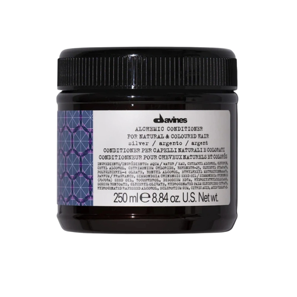 Davines Alchemic – Hair Colour Conditioner for Women, Silver, Enhances Color Vibrancy, 250 ml