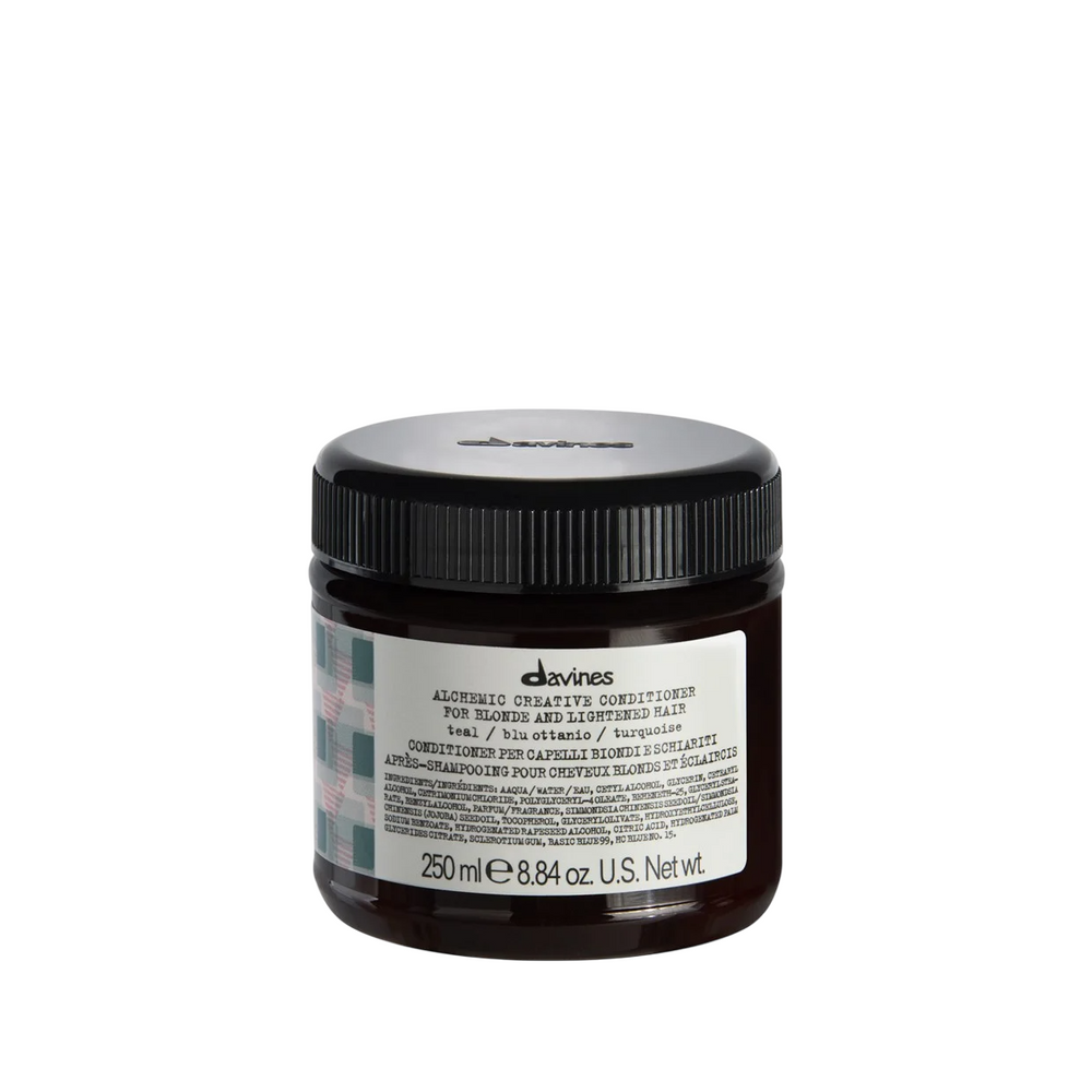 Davines Alchemic – Hair Colour Conditioner for Women, Teal Blue, Enhances Color Vibrancy, 250 ml