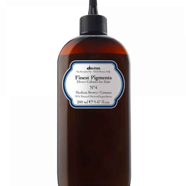 Davines Finest Gloss Natural Ingredients – Hair Colouring Pigment, N.4 Medium Brown, 280 ml
