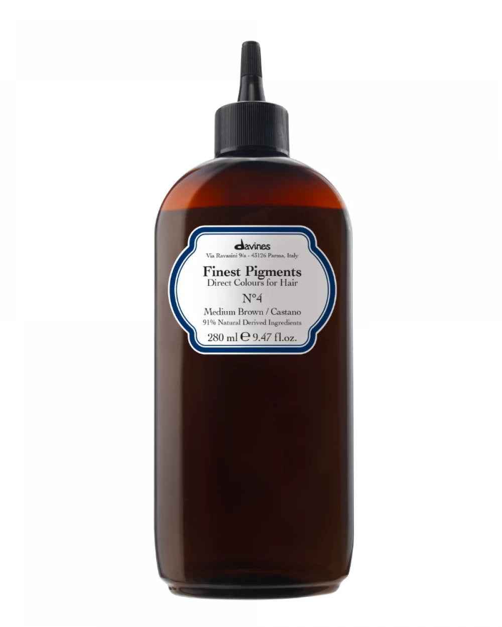 Davines Finest Gloss Natural Ingredients – Hair Colouring Pigment, N.4 Medium Brown, 280 ml
