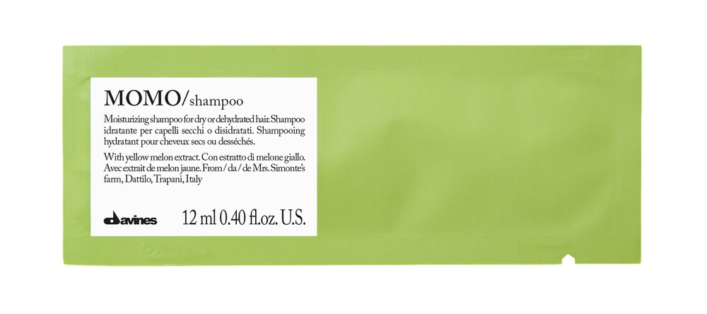 Davines Set Davines Momo – Hair Shampoo Unisex, Moisturizing, 12 pcs, 12 ml Sample