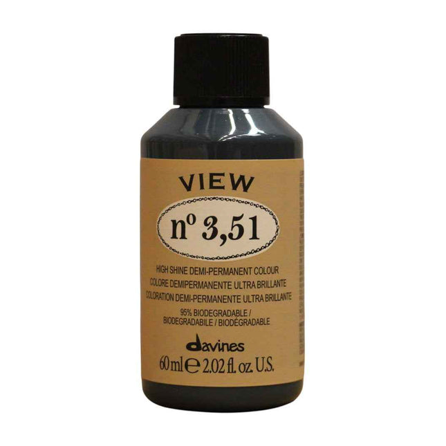 Davines View – Demi-Permanent Hair Dye for Women, 3.51, 60 ml