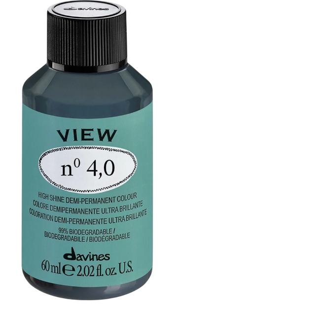 Davines View – Demi-Permanent Hair Dye for Women, 4.0, 60 ml