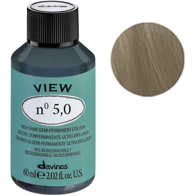 Davines View – Demi-Permanent Hair Dye for Women, 5.0, 60 ml