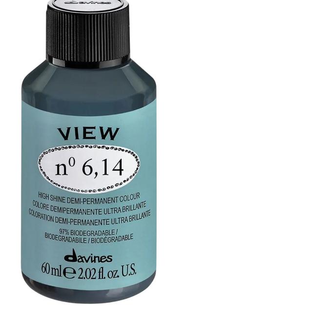 Davines View – Demi-Permanent Hair Dye for Women, 6.14, 60 ml