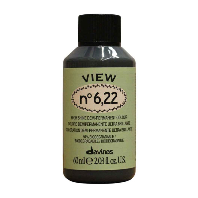 Davines View – Demi-Permanent Hair Dye for Women, 6.22, 60 ml