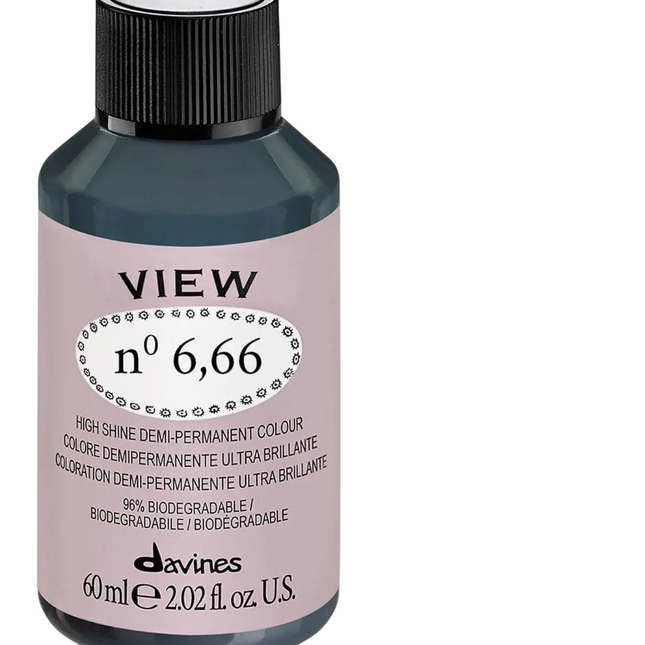 Davines View – Demi-Permanent Hair Dye for Women, 6.66, 60 ml