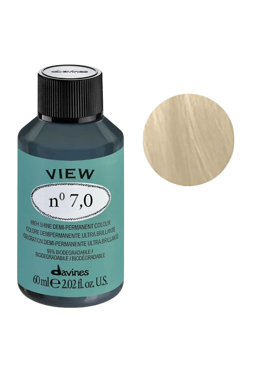Davines View – Demi-Permanent Hair Dye for Women, 7.0, 60 ml