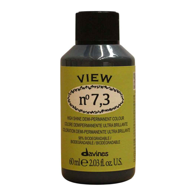 Davines View – Demi-Permanent Hair Dye for Women, 7.3, 60 ml