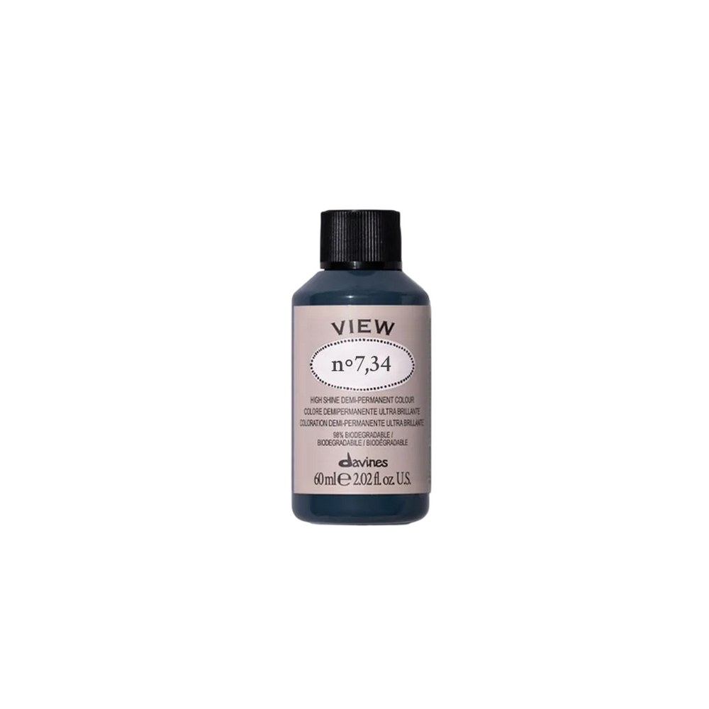 Davines View – Demi-Permanent Hair Dye for Women, 7.34, 60 ml