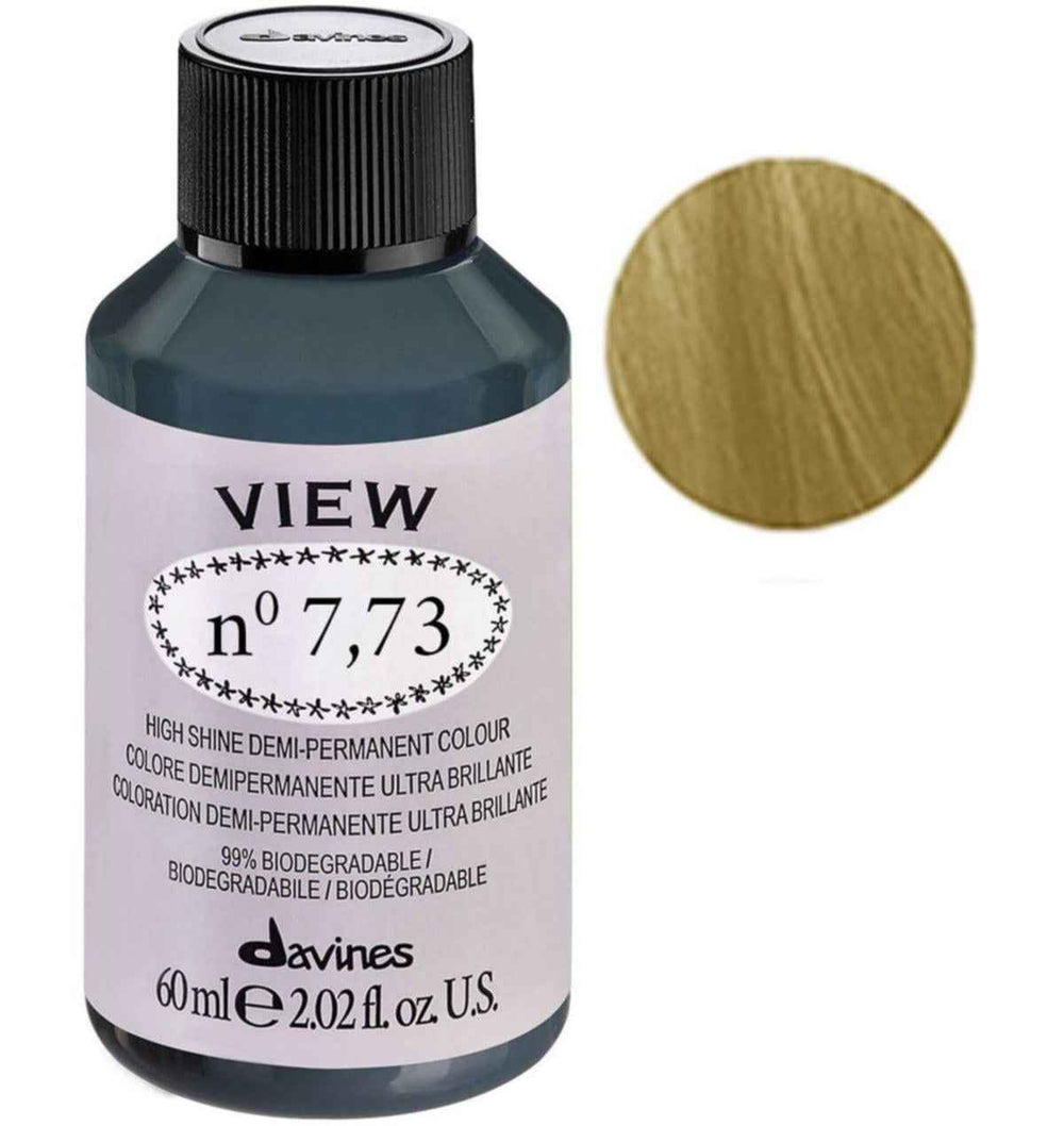 Davines View – Demi-Permanent Hair Dye for Women, 7.73, 60 ml