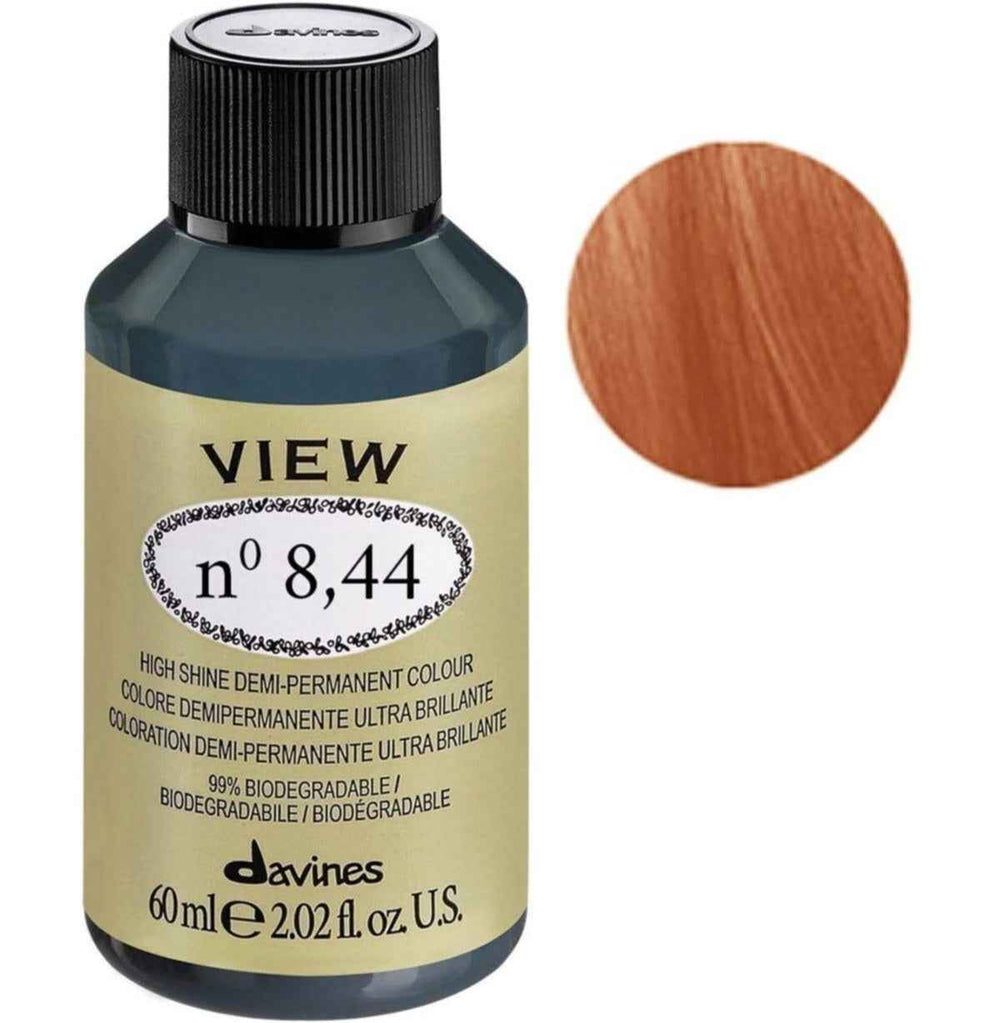 Davines View – Demi-Permanent Hair Dye for Women, 8.44, 60 ml