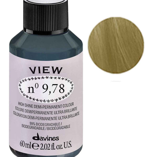 Davines View – Demi-Permanent Hair Dye for Women, 9.78 Gloss, 60 ml