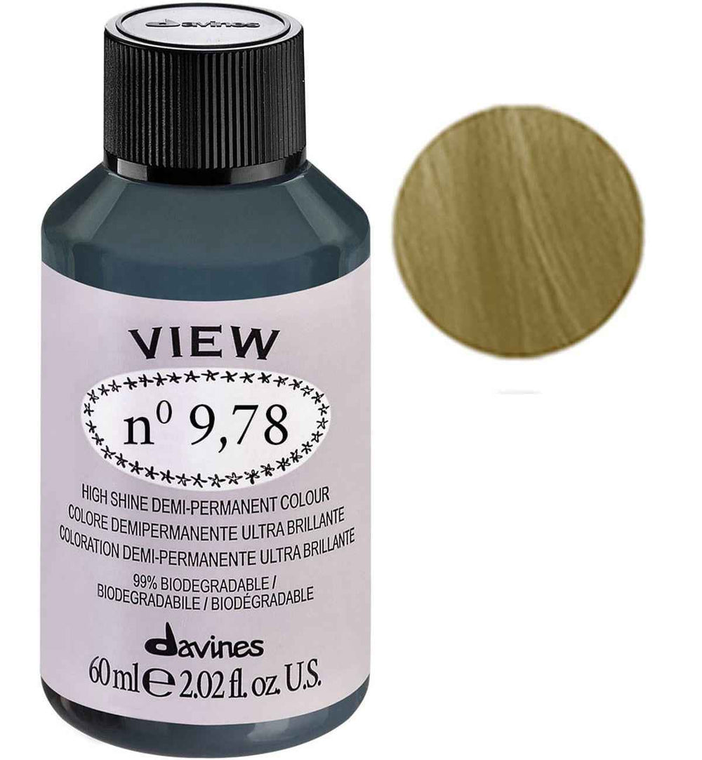 Davines View – Demi-Permanent Hair Dye for Women, 9.78 Gloss, 60 ml