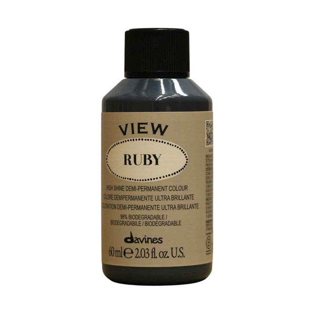 Davines View – Demi-Permanent Hair Dye for Women, Ruby, 60 ml