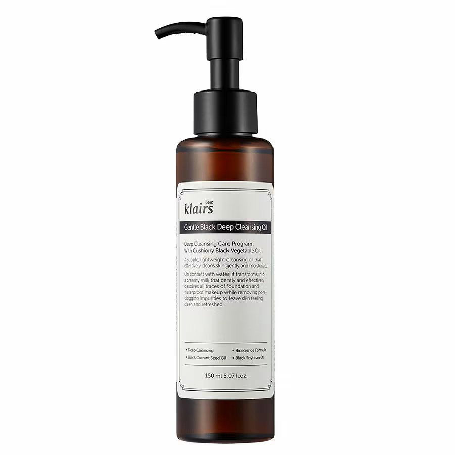 Dear Klairs Gentle Black Moisturising – Cleansing Oil for Women, For Face, 150 ml